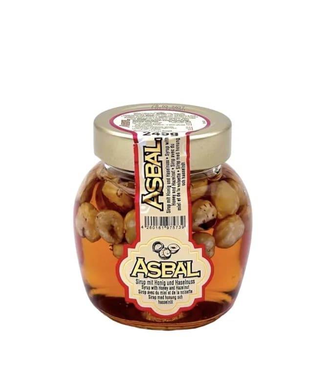 Asbal sirop de miel et de noisettes 245gr