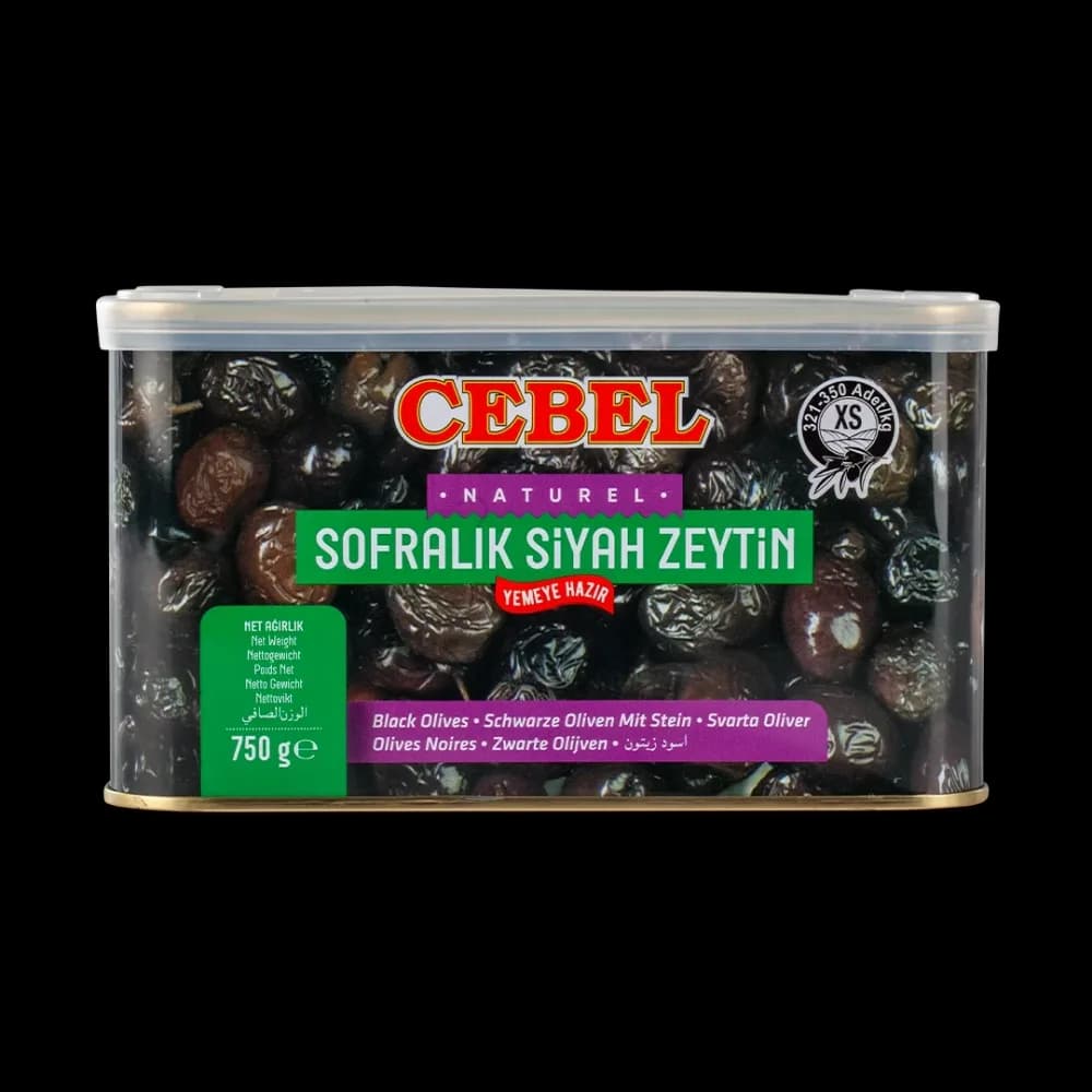 Cebel olives noires 750gr