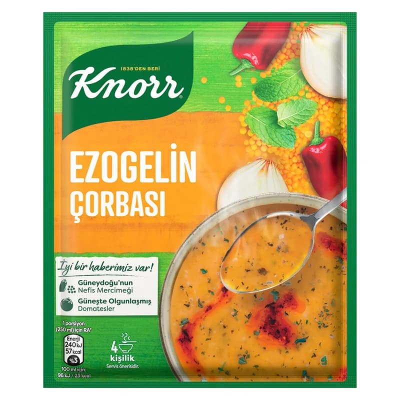 Knorr soupe lentilles rouge avec riz 74gr