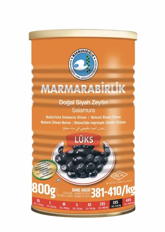 Marmarabirlik olives noires luxe 800gr