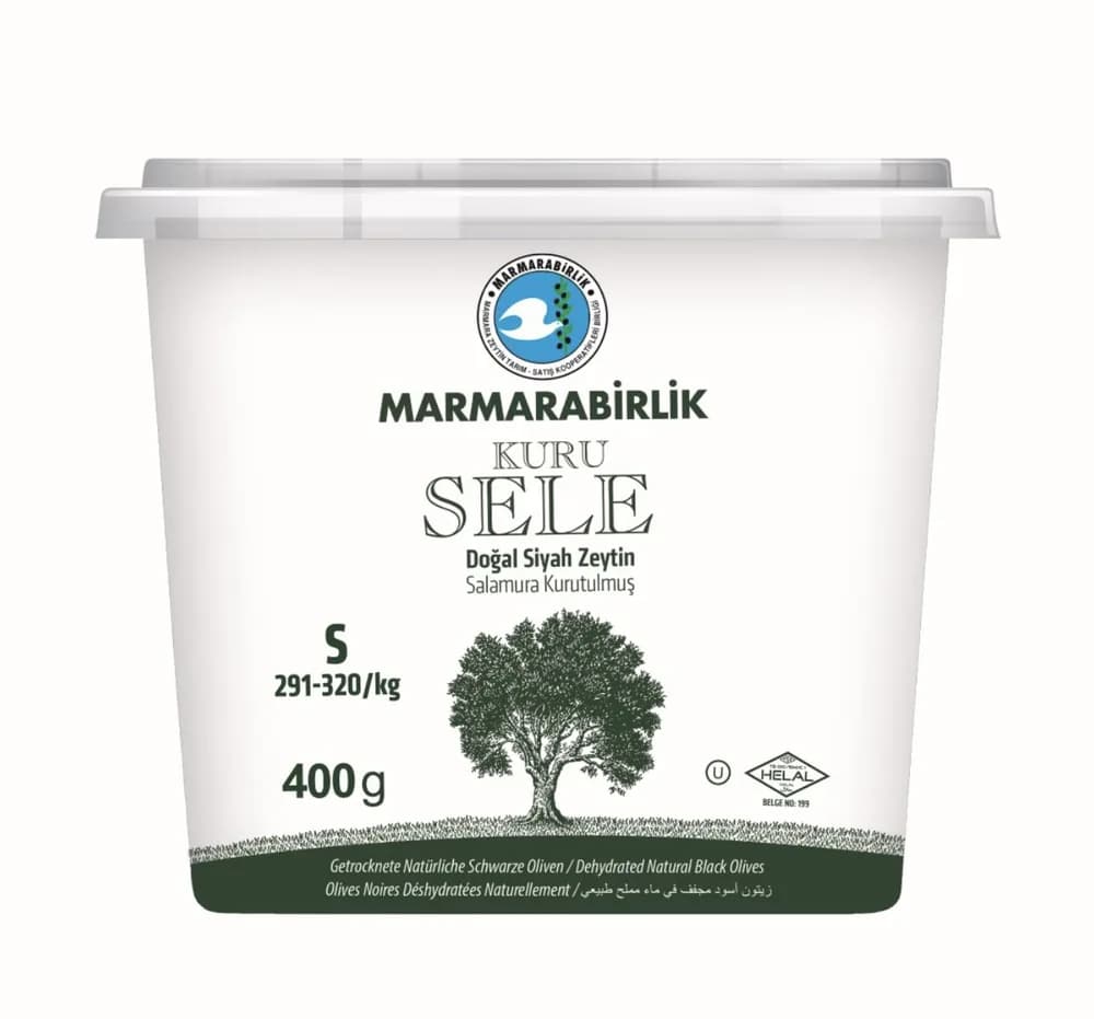 Marmarabirlik olives noires S 400gr