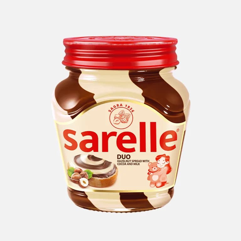 Sarelle pâte à tartiner aux noisettes et cacaos 350gr
