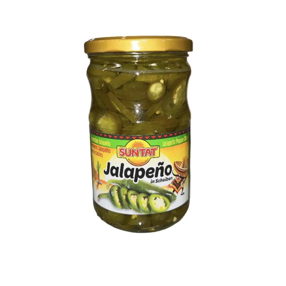 Suntat piments jalapeno en rondelles 640gr