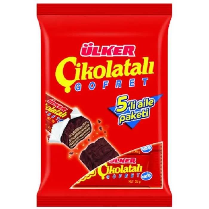 Ulker cikolatali gaufrette 180gr