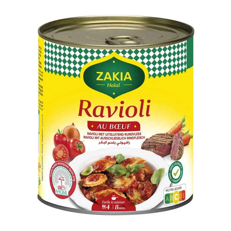 Zakia ravioli au bœuf 800gr